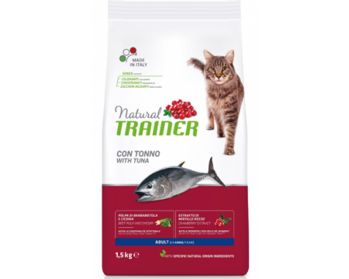 Trainer Сухой корм Natural Adult Tuna для взрослых кошек с тунцом. Вес: 1,5 кг