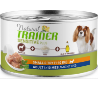 Trainer Natural Sensitive Plus Mini Adult консервы гипоаллергенный рацион для взрослых собак мелких пород с кониной и рисом. Вес: 150 г