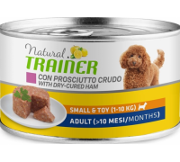 Trainer Natural Mini Adult Cured Ham, Rice and Royal Jelly консервы для взрослых собак мелких пород с сыровяленой ветчиной, рисом и маточным молочком. Вес: 150 г