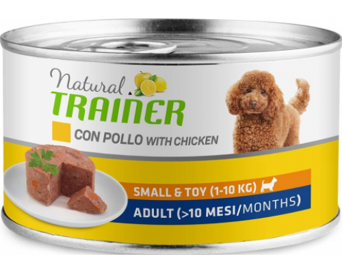 Trainer Natural Mini Adult Chicken, Rice and Aloe Vera консервы для взрослых собак мелких пород с курицей, рисом и алоэ вера. Вес: 150 г