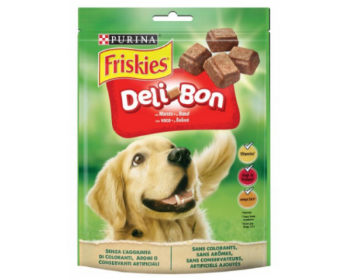 Friskies Deli-Bon для взрослых собак с говядиной. Вес: 130 г