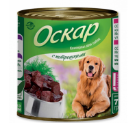 Оскар консервы для собак с Потрошками. Вес: 750 г
