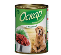 Оскар консервы для собак с Телятиной. Вес: 750 г