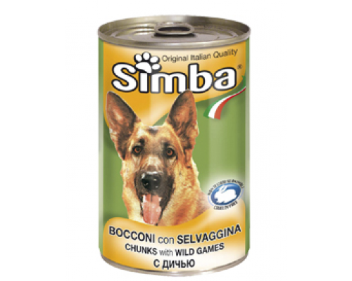 Simba Dog консервы для собак кусочки дичи. Вес: 1,23 кг