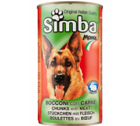 Simba Dog консервы для собак кусочки говядина с овощами. Вес: 1,23 кг