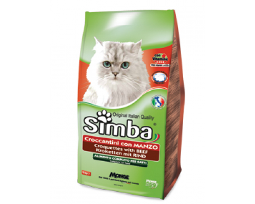 Simba Cat корм для кошек с говядиной. Вес: 2 кг
