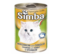 Simba Cat консервы для кошек паштет кролик. Вес: 400 г