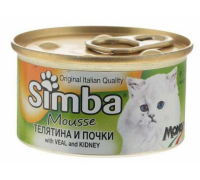Simba Cat Mousse мусс для кошек телятина/почки. Вес: 85 г