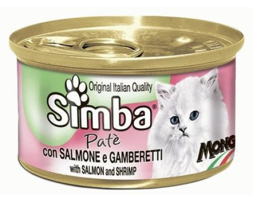 Simba Cat Mousse мусс для кошек лосось/креветки. Вес: 85 г