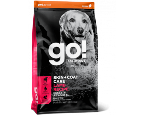 GO! Для Щенков и Собак со свежим Ягненком (SKIN + COAT Lamb Meal Recipe DF). Вес: 1,59 кг