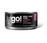 GO! Консервы с курицей для кошек (Skin + Coat Chicken Pate CF). Вес: 100 г