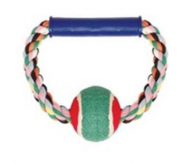 TRIOL Игрушка для собак "Верёвка-кольцо с ручкой, мяч", 165мм (Триол)