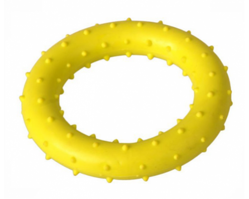 ГРЫЗЛИК АМ Кольцо с шипами 8 см, желтое
