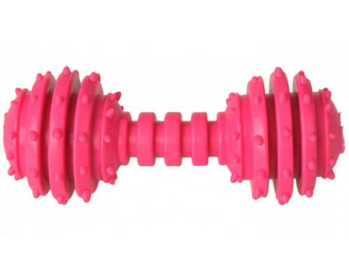 ГРЫЗЛИК АМ Гантелька Dental с шипами 12 см, розовая