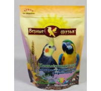 Верные друзья корм для средних попугаев (пакет дой-пак). Вес: 500 г