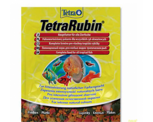 TetraRubin Корм для усиления естественной окраски рыб (хлопья). Вес: 12 г