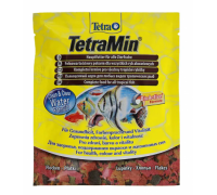 TetraMin основной корм для всех видов тропических рыб (хлопья). Вес: 12 г