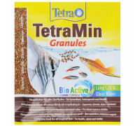 TetraMin Granules Основной корм для всех видов декоративных рыб (гранулы). Вес: 15 г