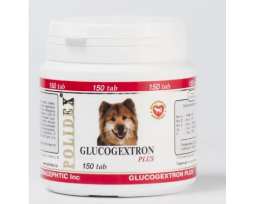 POLIDEX Глюкогекстрон плюс восстановление хрящевой ткани для собак 150 таб