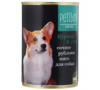 Petibon Smart Рубленое мясо для собак с курицей и уткой. Вес: 410 г