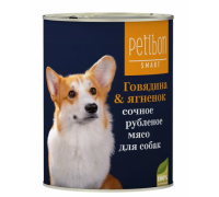Petibon Smart Рубленое мясо для собак с говядиной и ягненком. Вес: 410 г