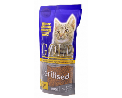 NERO GOLD для профилактики мочекаменной болезни у стерилизованных кошек (Cat Sterilized). Вес: 800 г