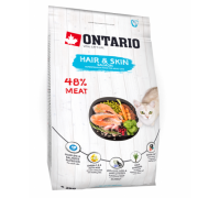 Ontario Для здоровья кожи и шерсти кошек с лососем (Cat Hair & Skin). Вес: 2 кг