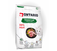 Ontario Для кошек с чувствительным пищеварением с уткой и ягненком (Cat Sensitive/Derma). Вес: 400 г