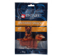 Ontario лакомства для собак высушенные кусочки из ягненка. Вес: 70 г