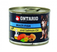 Ontario Консервы для собак рыбное ассорти (Mini - Multi Fish and Salmon). Вес: 200 г
