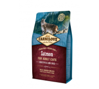 Carnilove Сухой корм для взрослых кошек Salmon for Adult Cats Sensitive & Long Hair с лососем. Вес: 6 кг