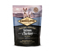 Carnilove Беззерновой корм для щенков всех пород Salmon & Turkey for Puppies с лососем и индейкой. Вес: 1,5 кг