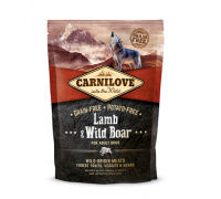 Carnilove Беззерновой корм для взрослых собак всех пород Lamb & Wild Boar for Adult с ягненком и диким кабаном. Вес: 1,5 кг