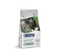BOZITA Сухой беззерновой корм для стерилизованных и активных кошек с ягненком. Вес: 400 г