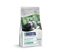 BOZITA Сухой беззерновой корм для кошек с чувствительным пищеварением, пожилых кошек с избыточным весом с лосем. Вес: 400 г