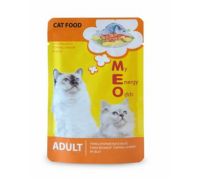 Me-O ПАУЧ для кошек Тунец и Креветки в желе. Вес: 80 г