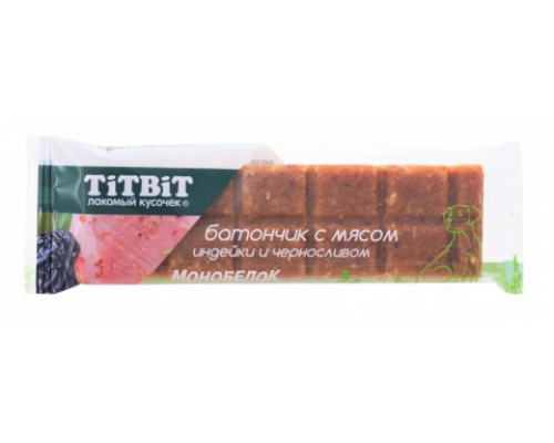 TiTBiT Батончик с мясом индейки и черносливом 40г