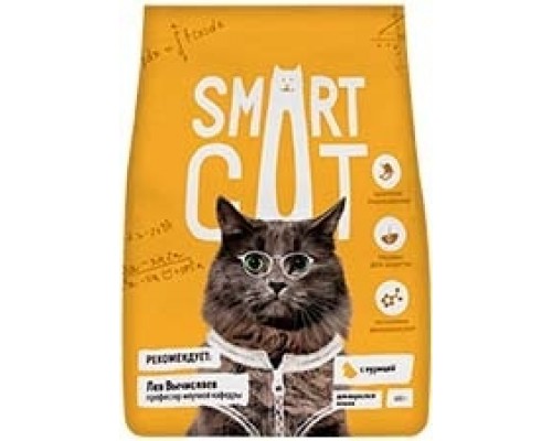 Smart Cat сухой корм для взрослых кошек с курицей. Вес: 400 г