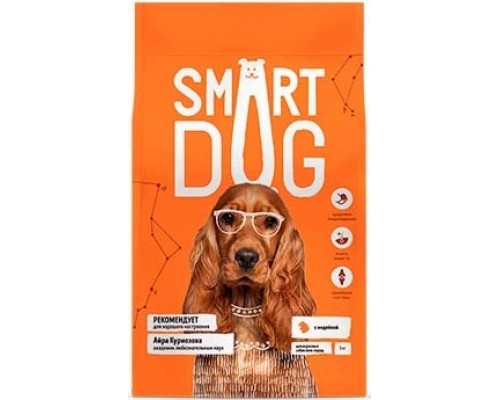 Smart Dog сухой корм для взрослых собак с индейкой. Вес: 800 г