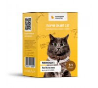 Smart Cat Набор паучей 5+1 в подарок для взрослых кошек и котят: кусочки курочки в нежном соусе