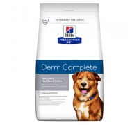 Hill's Prescription Diet Derm Complete сухой корм для собак при аллергии на пищу и окружающую среду. Вес: 2 кг