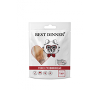 Best Dinner лакомство сухое для собак «Ухо говяжье»