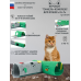 Игровой тоннель-комплекс для кошек "3в1", цвет зеленый+серый. В комплекте ДВА блока