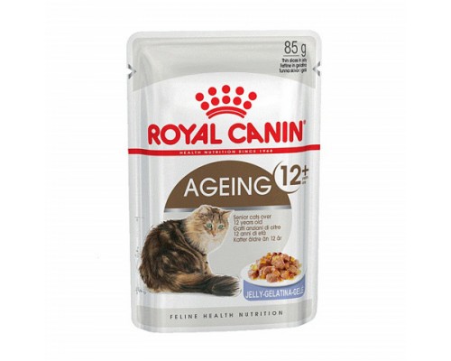 Royal Canin Ageing 12+ Корм влажный для стареющих кошек в возрасте старше 12 лет в желе. Вес: 85 г