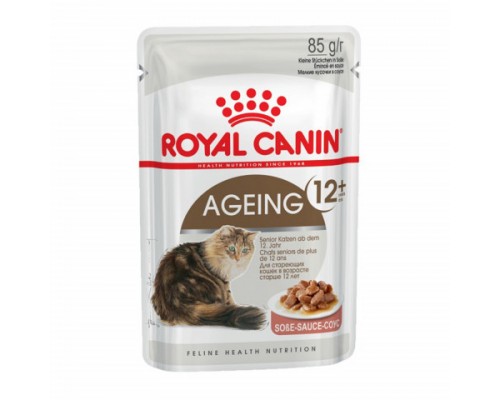 Royal Canin Ageing 12+ Корм влажный для стареющих кошек от 12 лет (мелкие кусочки в соусе). Вес: 85 г