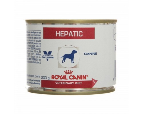Royal Canin Hepatic Корм влажный диетический для взрослых собак для поддержания функции печени. Вес: 200 г
