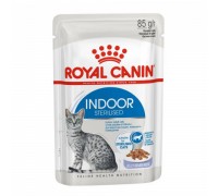 Royal Canin Indoor Sterilized Корм влажный для взрослых кошек, постоянно живущих в помещении, желе. Вес: 85 г