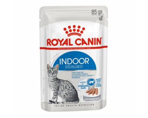 Royal Canin Indoor Sterilized Корм влажный для взрослых кошек, постоянно живущих в помещении, паштет. Вес: 85 г