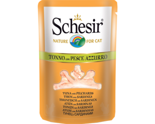 Schesir консервы для кошек Тунец/сардины 70 г